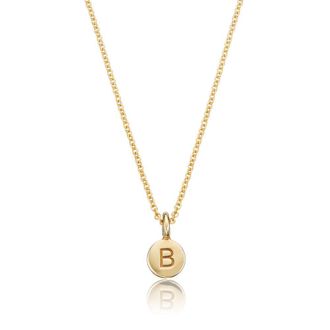 Lily & Roo Gold Extra Small Personalised Disc Necklace