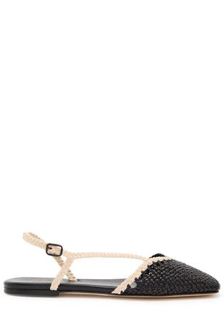 Hereu Rondaia Woven Leather Sandals - Black And White - 37 (IT37 / UK4)