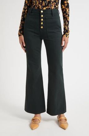 Ulla Johnson The Lou High Waist Flare Jeans in Hunter at Nordstrom Rack, Size 25