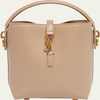 Saint Laurent Le 37 Mini YSL Bucket Bag in Smooth Leather