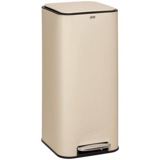 5five Simply Smart Cubo De Basura Met&aacute;lico Delta Beige 30l - 5five