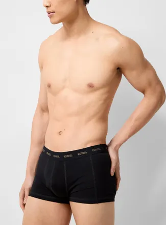 Diesel Mens 3 solid stretch trunk Cotton