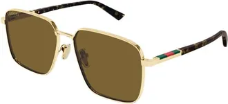 Gucci Brown Square Mens Sunglasses GG1965SK 003 60