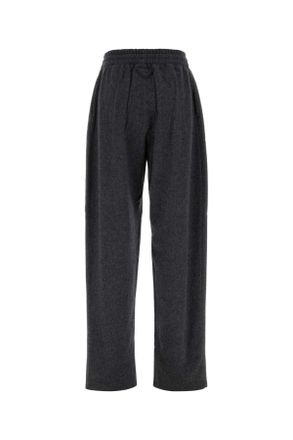 Prada Womens Dark Grey Wool Blend Pant Ardesia Pantaloni Trousers