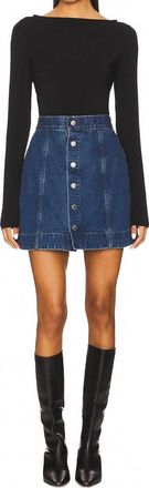 AG - Adriano Goldschmied Evie Skirt In Blue