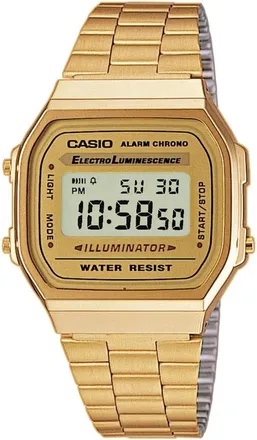 Casio Gouden Digitaal Stalen Multifunctioneel Horloge - unisex - Horloges - Geel - ONE Size - Accessoires