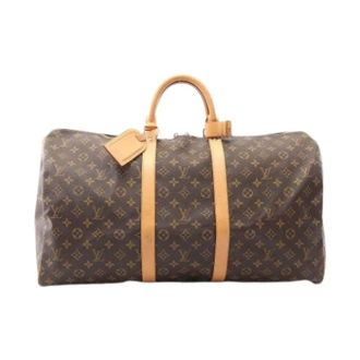 Louis Vuitton Vintage, unisex, Bruin, ONE Size, Pre-owned Canvas Weekendtas