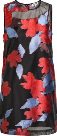 Staud Brea Devor&eacute; Organza Mini Dress - Multicoloured - S (UK8-10 / S)