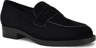 Nine West Berg Penny Loafer in Black Suede at Nordstrom, Size 7.5