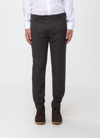 Berwich Pantaloni chino in lana con pince e vestibilit&agrave; slim fit