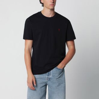 Ami T-shirt Ami De Coeur nera