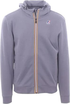 K-Way Sportieve unisex sweatshirt met rits - Dames - Vesten met rits - Grijs - XS - Katoen - Hoodies & sweatvesten