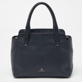 Aigner Cybill Blue Leather Totes Bag