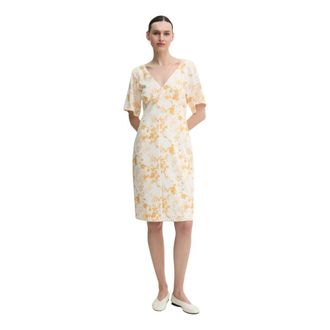 2nd Day Audette - Dames - Casual kleedjes - Geel - XS - Polyester - Kleedjes