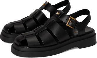 Michael Kors Indy Fisherman Womens Sandals Black : 7.5 M, Leather