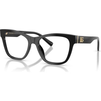 Dolce & Gabbana 53mm Square optical glasses in Black at Nordstrom