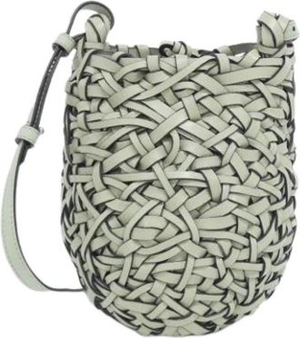 Loewe Pre-owned Basket Handbag - Dames - Vintage Tas - Groen - ONE Size - Leer - Vintage