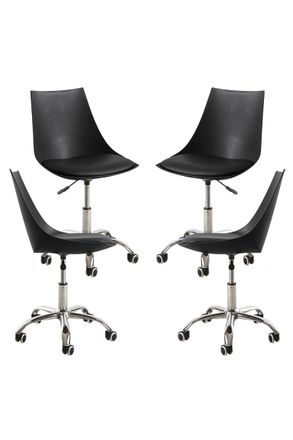 Regalos Miguel Regalos Miguel - Packs Sillas - Pack 4 Sillas Blok Office - Negro