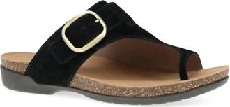 Dansko Womens Rylee Stylish Buckled Slide Sandal In Black