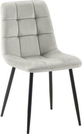 Clp Silla De Comedor Tilde Terciopelo Gris