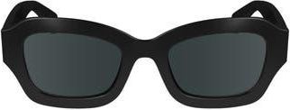 Longchamp Heritage 50mm Cat Eye Sunglasses in Black at Nordstrom Rack