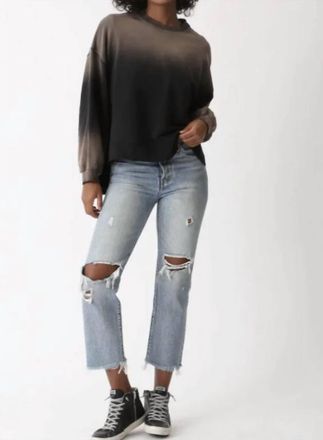 Electric & Rose Apollo Sweatshirt Sunbleach In Onyx/khaki