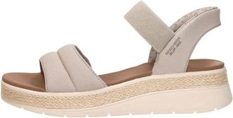 Skechers Bobs Sun Ray Flat Sandalen - Dames - Outdoorschoenen - Beige - 39 EU - Fitness