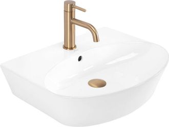 Rea Rea - Lavabo De Cer&aacute;mica Sobre Encimera Kim 52 White Ovale