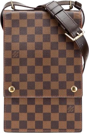 Louis Vuitton Pre-owned Small Vertical Messenger Bag - Dames - Vintage Schoudertas - Bruin - ONE Size - Vintage