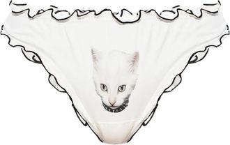 Blumarine Slip con stampa - Bianco