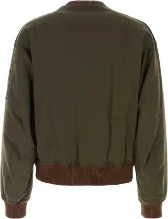 Visvim Mens Olive Green Wool Blend Gunner Down Jacket Piumini