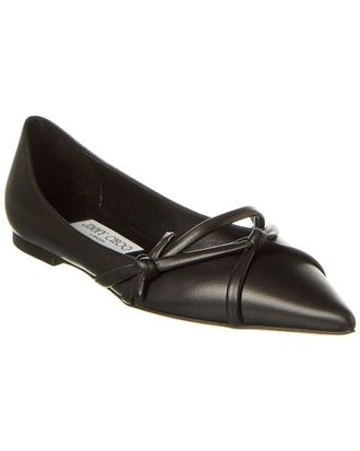Jimmy Choo London Love Leather Flat