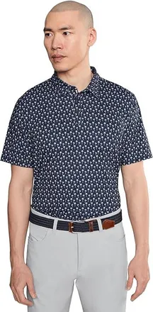 Cole Haan Cobbler Polo Mens Clothing Navy Blazer Palm : 2XL, Elastane/Polyester