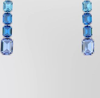 Swarovski crystal-embellished metal earrings