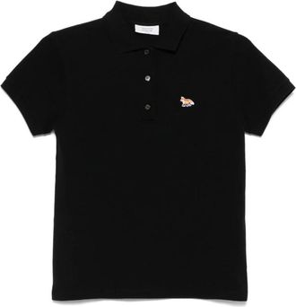 Maison Kitsun&eacute; Zwarte Button-Up Sweater - Dames - Polos - Zwart - M - Tops