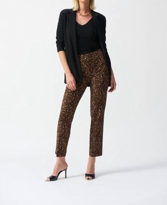 Joseph Ribkoff Silky Knit Pants In Beige/black