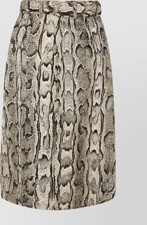 Dries Van Noten midi skirt with belted waist and slit