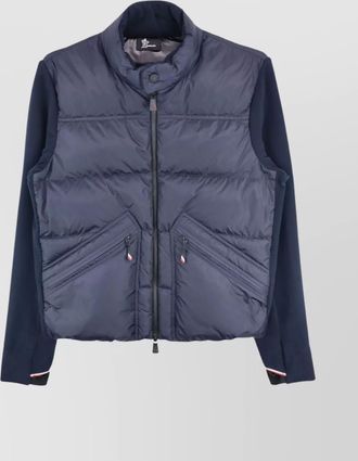 Moncler high neck cardigan front pockets