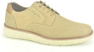 Australian Footware Beige Nubuc Print N. - Heren - Veterschoenen - Beige - 41 EU - Schoenen