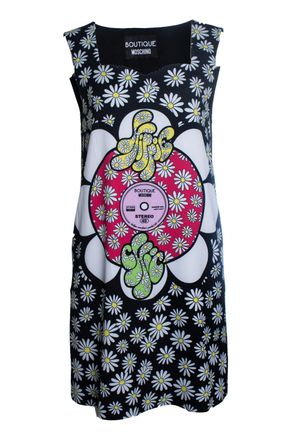 Moschino Pre-owned Womens Boutique Black sleeveless dress - Multicolour - Size X-Small/Small