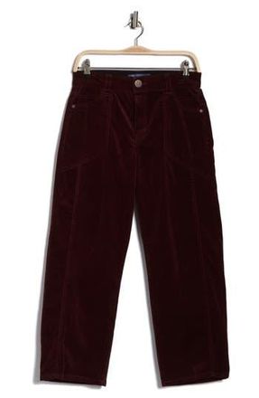 Democracy AbSolution High Waist Relaxed Straight Leg Jeans in Oxblood at Nordstrom Rack, Size 14 P