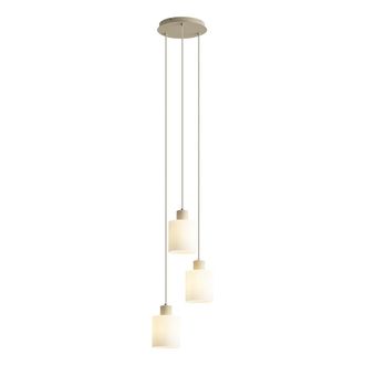 QAZQA Qazqa L&aacute;mpara Colgante Escandinava Beige Con Cristal Blanco