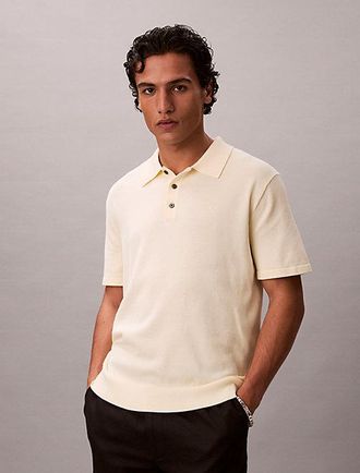 Calvin Klein Pima Cotton Knit Polo Shirt