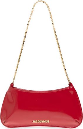 Jacquemus Small Bisou Chaine - Dames - Schoudertassen - Rood - ONE Size - Katoen - Tassen