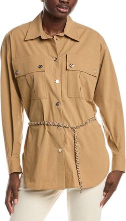 Maje Chain Belt Shirt