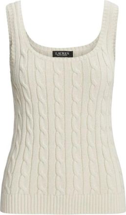 Ralph Lauren Sweaters Natural - Dames - Tops zonder mouwen - Beige - M - Tops