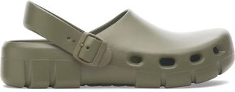 Birkenstock Womens Birki Flow Eva Clog In Khaki