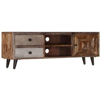 vidaXL Vidaxl - Mueble Para Tv De Madera Maciza De Mango 118x30x40 Cm