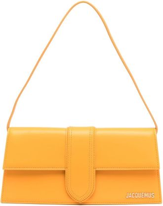 Jacquemus Le Bambino Long shoulder bag - women - Calf Leather/Cotton - One Size - Orange