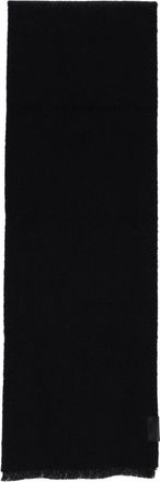 Christophe Lemaire Black Rectangular Alpaca-Blend Scarf